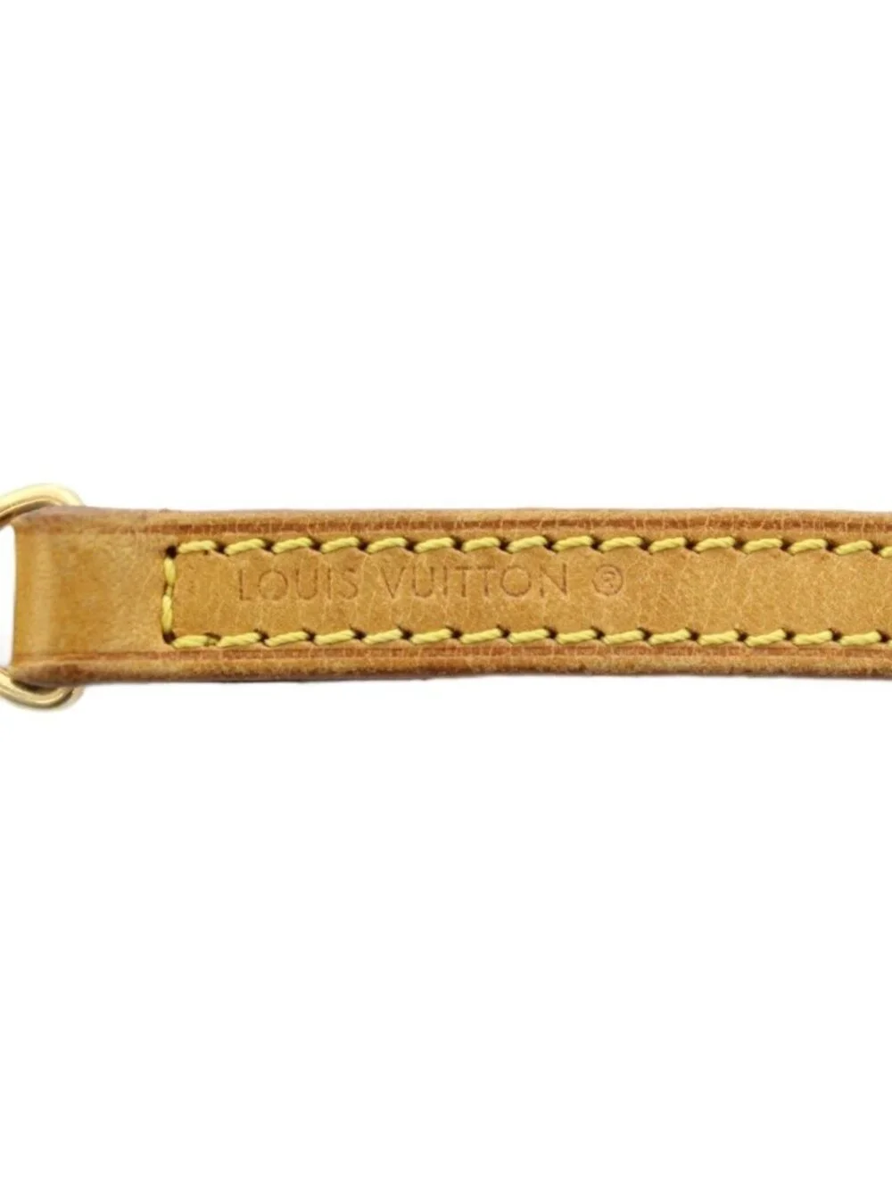 Louis Vuitton Shoulder Strap Leather Beige